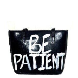 Black Genuine Leather Brahmin Tote Shoulder Bag